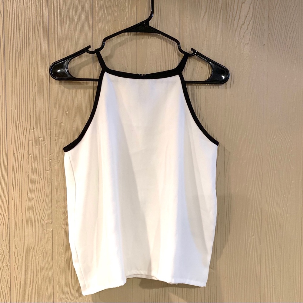 White Sleeveless Top